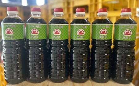 みどり醤油 1L×6本 セット 【 北九州市 ヒノヤマ醤油 】 EL
