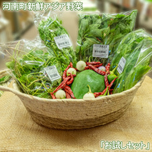 河南町新鮮アジア野菜「お試しセット」 No.331