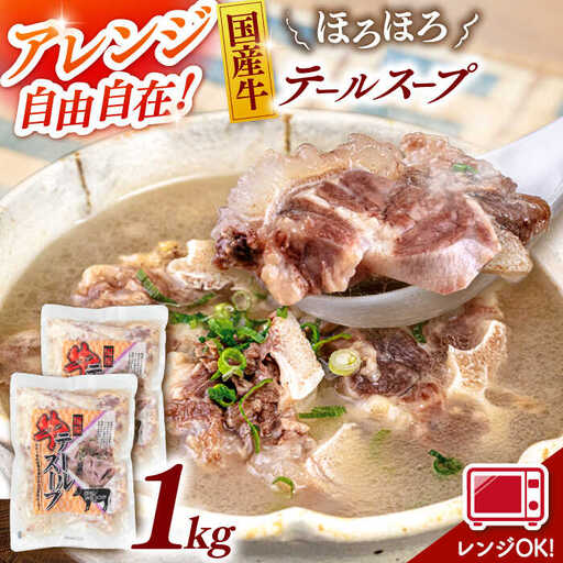 国産牛 テールスープ 500g×2袋 桂川町/マルマツ産業株式会社 [ADAE003] テール スープ 牛テール ビーフ 湯煎 時短 簡単