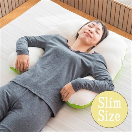 抱かれ枕　アーチピローFUN(スリム/グリーン)_雑貨・日用品 枕 寝具 _【1426339】