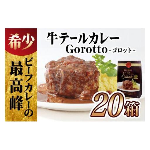 【カレー】牛テールカレー ゴロット  20袋セット 【テレビ紹介多数！ 豊味館】