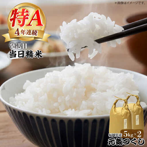 米 【特A】「元気つくし」 5kg×2袋 [10kg] [白米] [ABDF030] 米 白米 精米 ご飯 ごはん こめ コメ