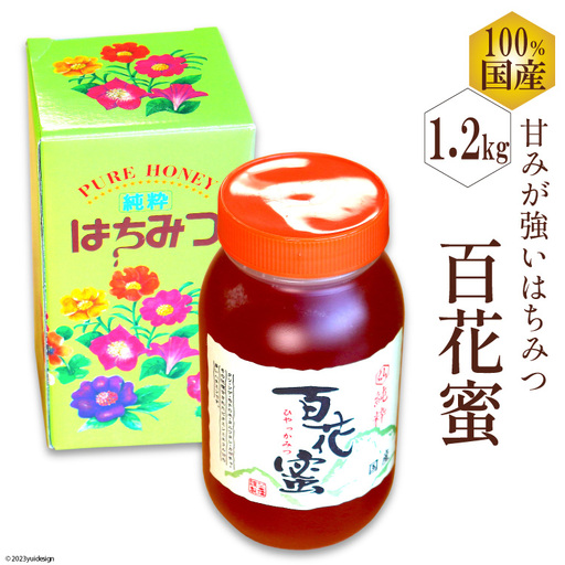 CH073 国産はちみつ 1.2kg（百花蜜）