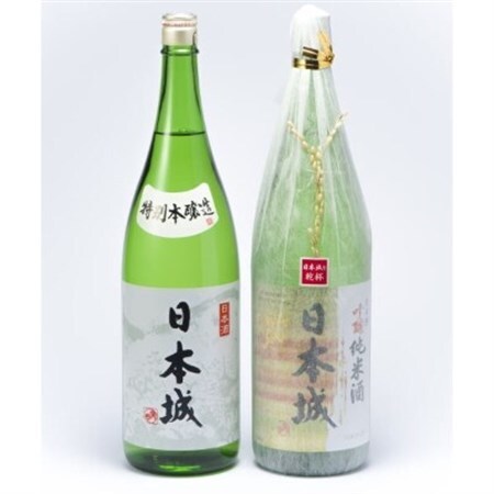 「日本城」吟醸純米酒と特別本醸造1.8L×2種セット【1217603】