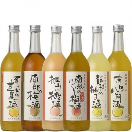和歌のめぐみ酒[C]セット720ml×6種 世界一統(A003)