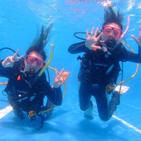 伊東・城ヶ崎の海で初級ダイビングライセンスが取得できる　2日コース_旅行券・チケット ダイビング 体験チケット   旅行券・チケット  宿泊券 _【1059668】