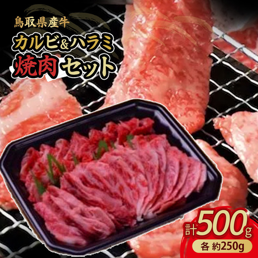 鳥取県産牛 カルビ&ハラミ焼肉セット 牛肉 焼肉 カルビ ハラミ