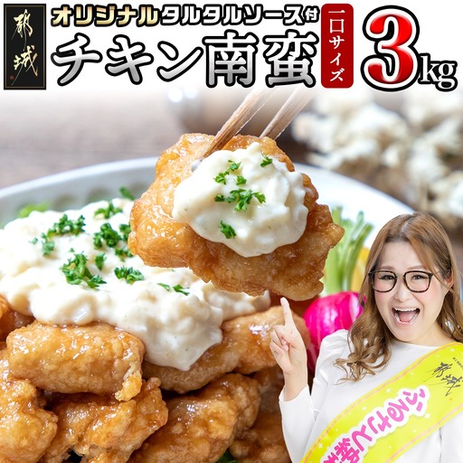 鶏肉 宮崎県産鶏チキン南蛮3.0kgセット 鶏肉〔17-15-012-3kg〕_(都城市)