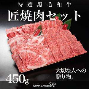 匠焼肉セット 約450g(約150g×3種類)A5等級