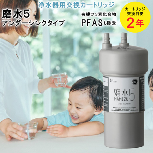 浄水器 交換用カートリッジ アンダーシンク 「磨水5」 J217P-K2 [No.891]