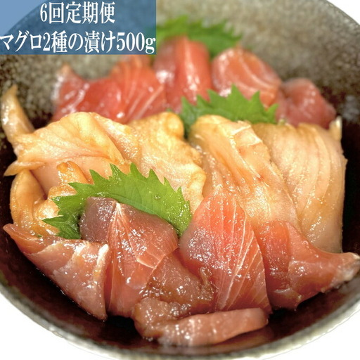 ヤマジュウ特製！マグロ２種の漬け５００ｇ定期便【６回定期便】 頒布会