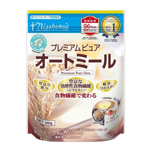 プレミアムピュアオートミール「インスタントタイプ」340ｇ×12袋（A02）