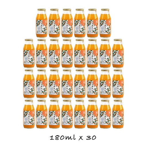 【定期便 12回 】小田原産江之浦みかん１００％ストレートジュース１８０ml３０本 【みかんジュース みかんジュース 神奈川県 小田原市 】