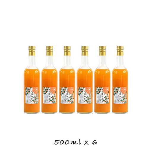 小田原産江之浦みかん１００％ストレートジュース５００ml６本 【みかんジュース みかんジュース 神奈川県 小田原市 】