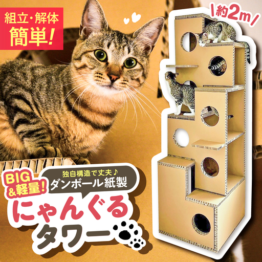 【先行予約】にゃんぐるタワー / 恵那市 / 東濃コアー [AUEZ001]キャットタワー