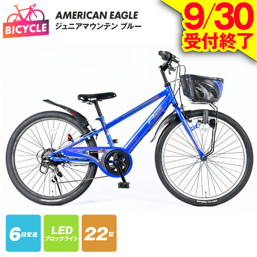 【9/30受付終了】AMERICAN EAGLE ジュニアマウンテン22 ブルー