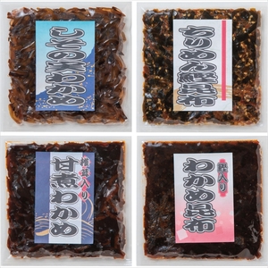 [ ギフト包装対応 ] 釜炊き 佃煮・塩昆布詰合せ 4袋入 佃煮
