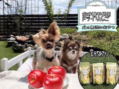 FB157_【訳あり】犬の無添加おやつ☆お砂糖不使用ドライりんご〈11月～5月20日限定〉