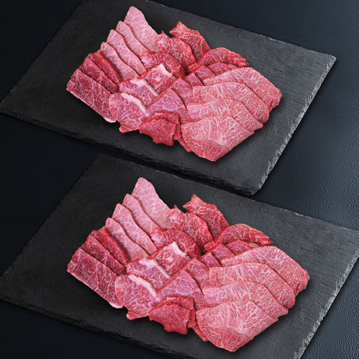 近江牛 焼肉 食べ比べ セットC ( カルビ、モモ、肩みすじ、ロース 750g × 2 )