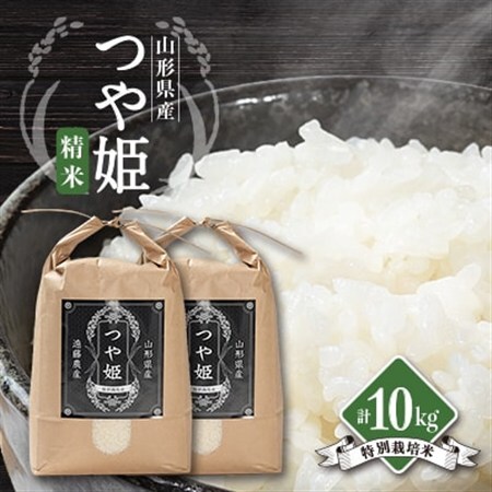 先行予約　令和8年産　山形県川西町産　つや姫　精米10kg_ 精米 米 _【1462402】