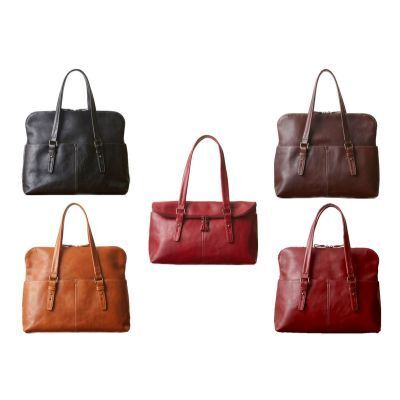 トートバッグ 牛革タンニン鞣し 2way 国産 ポケット トートバッグ キャメル