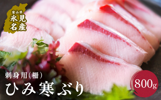 【先行予約】【期間限定】ひみ寒ぶり 刺身用（柵）800g  富山県 氷見市 刺身 柵 ブリ 鰤 寒ぶり