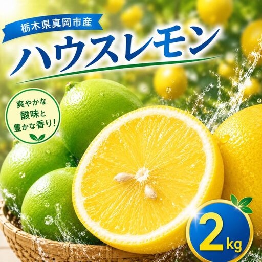 【先行予約】国産 レモン 2kg 真岡市産 ハウスレモン