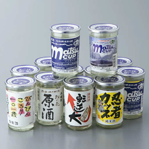 【I-940】川島酒造　松の花 カップ酒180ml12本【高島屋選定品】