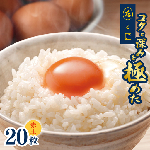 たまご 【たまごと匠】 赤玉 20粒
