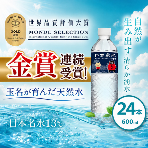 ミネラルウォーター 600ml × 24本