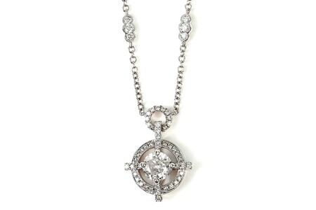 【ふるなび限定】【一点もの】ダイヤモンド（1.021ct）K18WGペンダント　R55　K05086-H　FN-Limited