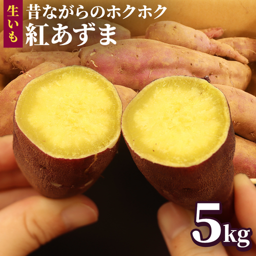 さつまいも【 紅あずま 】 5kg ( 箱込 )