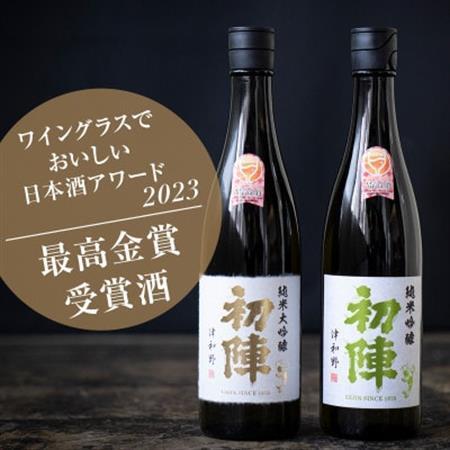 【最高金賞受賞セット】人気地酒『初陣 純米大吟醸』+『初陣 純米吟醸』(各720ml)【1473109】