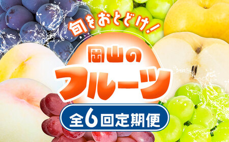 【先行予約】岡山のフルーツ 定期便6回コース【配送不可地域あり】
