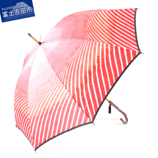 高級雨傘[赤富士] 雨長傘 レディース オシャレ 8本骨