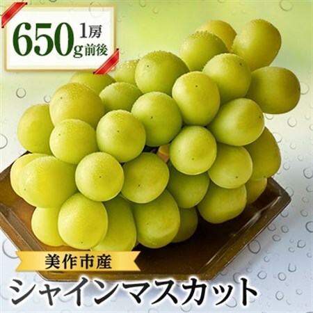 岡山県美作市産 シャインマスカット650g前後 1房_果物・フルーツ ぶどう・マスカット ブドウ 葡萄 _[配送不可地域:離島・北海道・沖縄県]