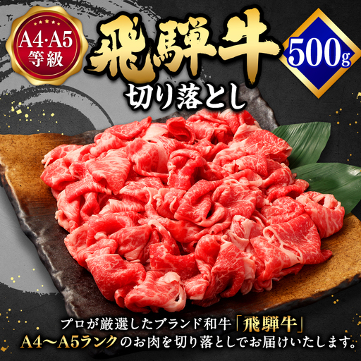 飛騨牛 A4 A5 等級 切り落とし 500g