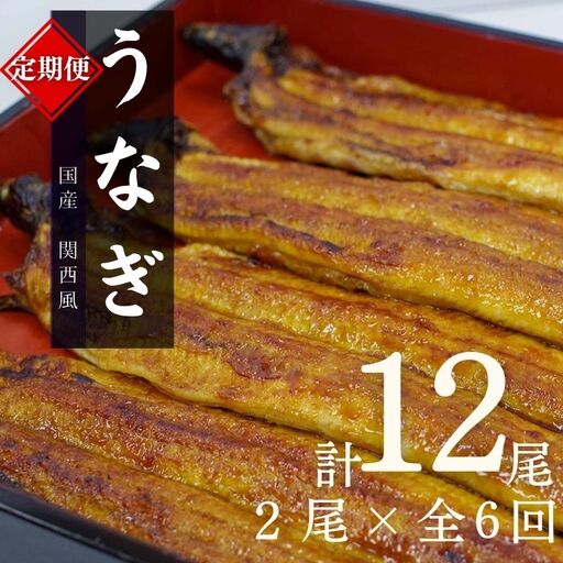 【6カ月定期便】国産うなぎ蒲焼（２本）タレ付き×6回 / 定期便 毎月お届け 和歌山 田辺市 国産 国産うなぎ 国産鰻 うなぎ 鰻 鰻丼 うな丼 土用の丑の日 冷凍 【ots025-tk】