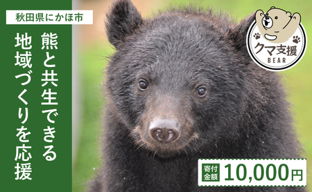 [クマといい距離プロジェクト]寄附のみ10,000円
