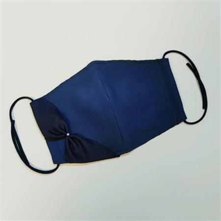 阿波藍・本藍染めリボン付きマスク　1枚【1143641】