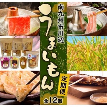 【発送月固定定期便】南九州市川辺うまいもん定期便全12回【配送不可地域：離島】【4014703】