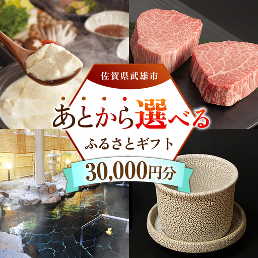 あとから選べる 武雄市ふるさとギフト 寄附額3万円分[UZZ001] あとから選べる
