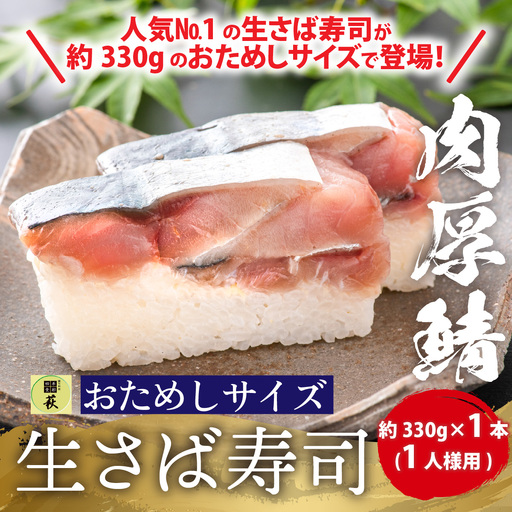 贅沢すぎる!おためしサイズ 生さば寿司[A-013025] / 鯖寿司