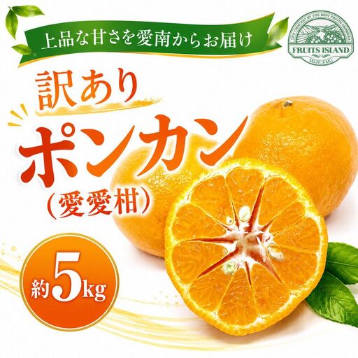 先行予約 訳あり ポンカン 約5kg 愛愛柑 柑橘 ぽんかん 愛媛 愛南 マルエム直販