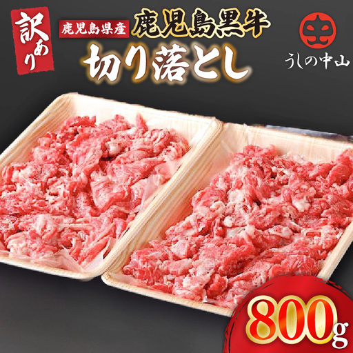 2232-1 【訳あり】うしの中山 黒毛和牛 切り落とし 800g KN050-031 肉 牛 和牛