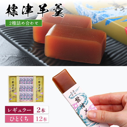 【★高評価レビュー獲得！】標津羊羹2種詰合せ レギュラーサイズ380g×2本 ひとくちサイズ50g×12本 羊羹 羊かん セット 和菓子 お茶菓子 詰め合わせ 贈答用 ギフト ようかん スイーツ お取り寄せ ふるさと納税 北海道 中標津町 中標津【2200102】