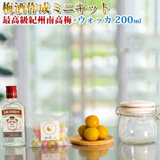 梅酒作成ミニキット（ウォッカベース）umslabo002A【umslabo002A】