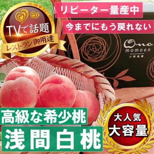 【2027年発送先行受付】市場にほぼ出回らない浅間白桃☆品種指定ギフト5年連続TV出演話題ブランド【配送不可地域：離島・北海道・沖縄県・中国・四国・九州】【1465263】
