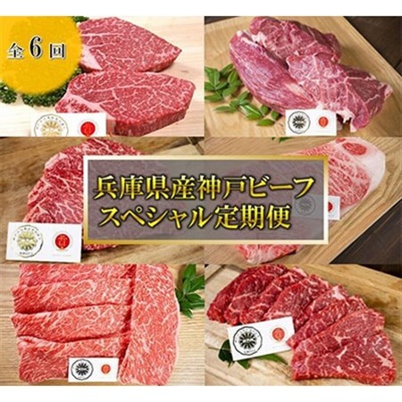 [毎月定期便][神戸牛]6品スペシャル定期便 冷凍 全6回[配送不可地域:離島]