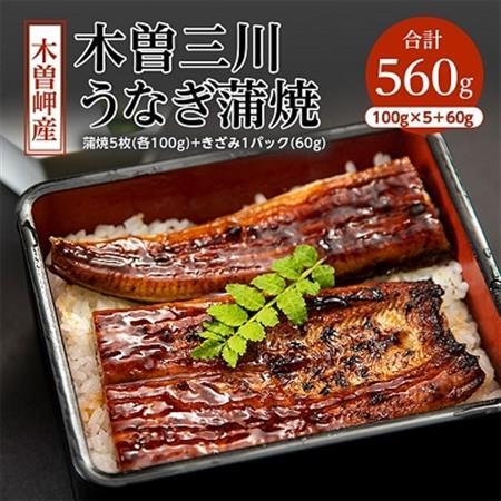 [2ヵ月毎定期便]木曽岬町産「木曽三川うなぎ」鰻蒲焼5枚(100g)+ひと口キザミ(60g)全4回[配送不可地域:離島]